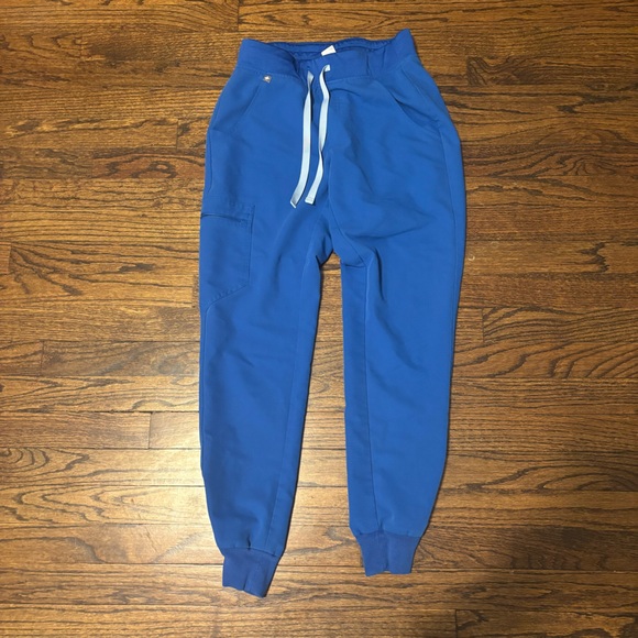 Figs Pants - Figs Zamora Jogger Scrub Pants in Royal Blue Size XS